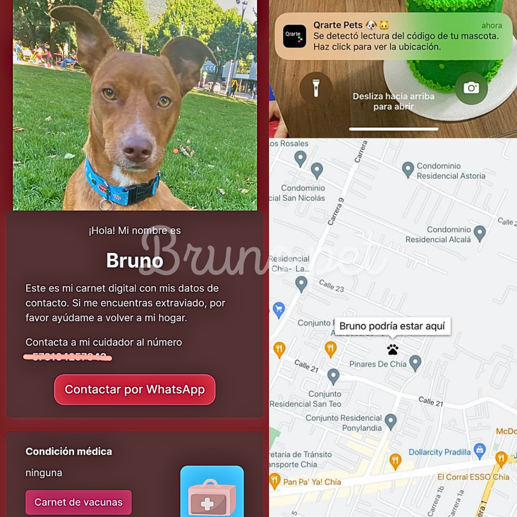 Plaquita QR de localización