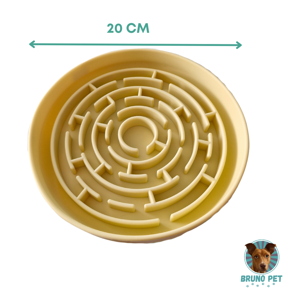 Lickmat cuenco amarillo- nivel 1