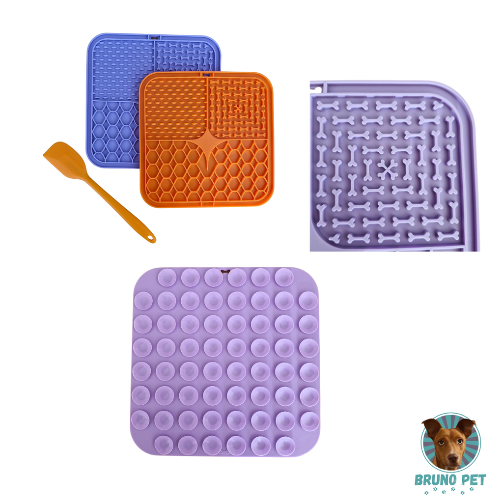 Lickmat 2x1 - nivel 1 morado/naranja